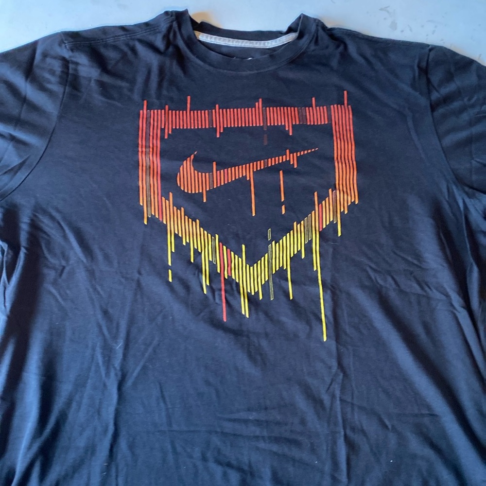 NIKE DRI FIT T SHIRT BLACK, XXL